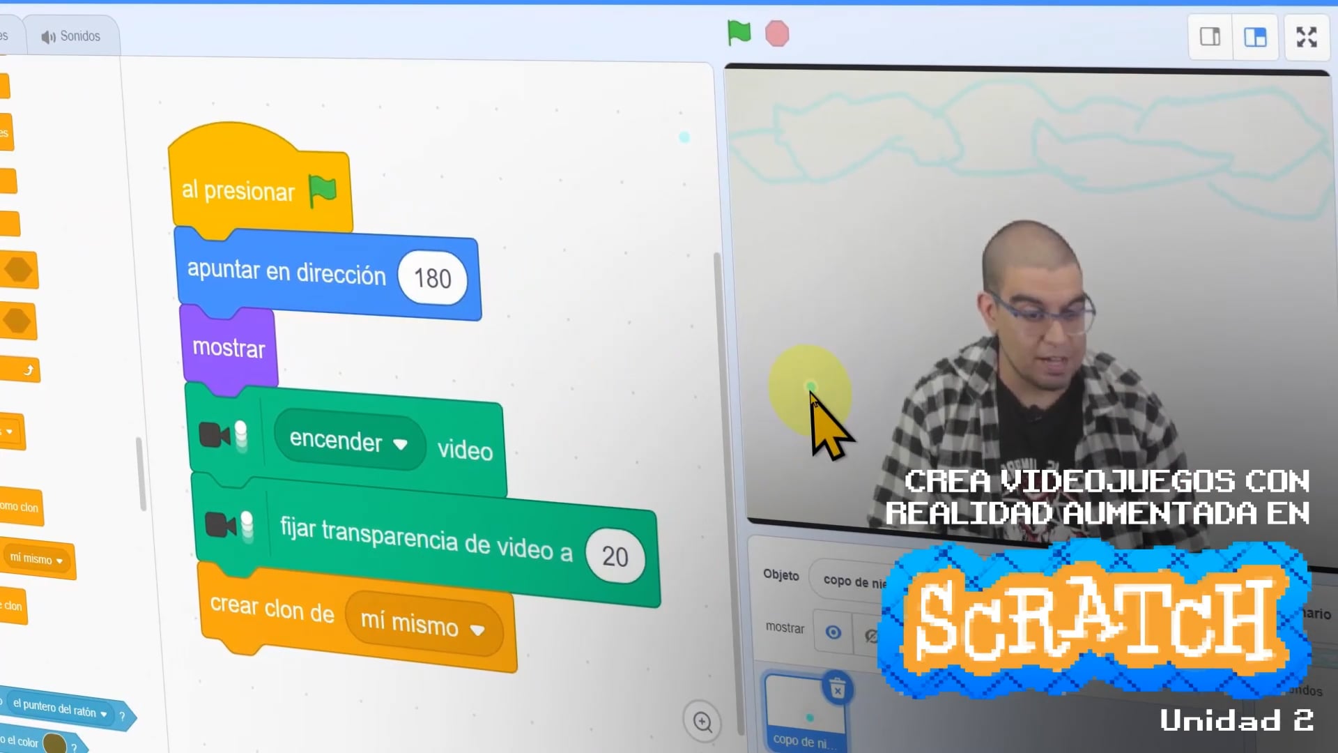 Crea videojuegos con realidad aumentada – Clase N° 8