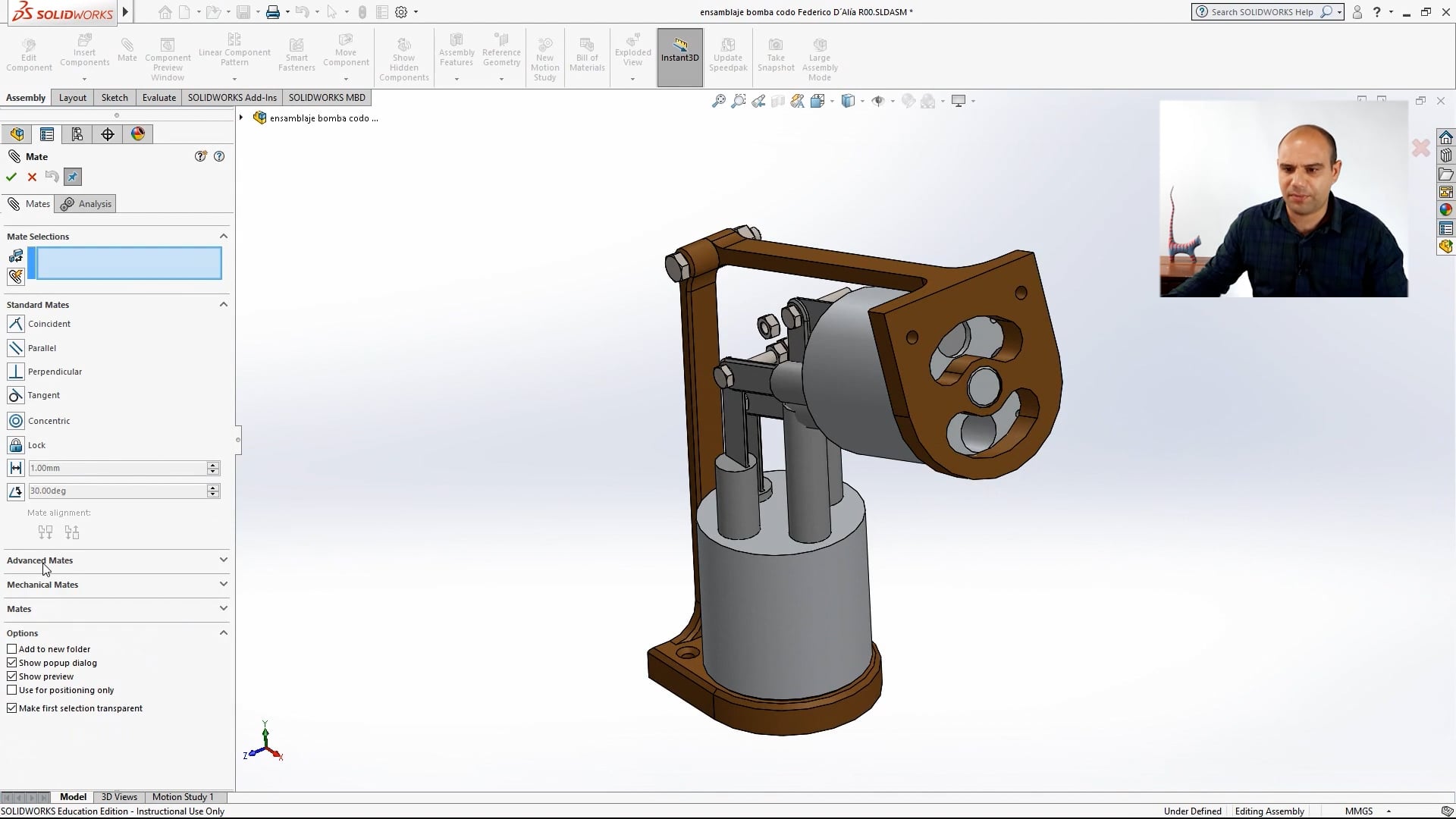 Diseño y Modelado Mecánico 3D con Solidworks – Clase N° 36
