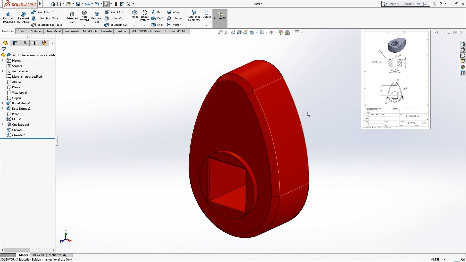 Diseño y Modelado Mecánico 3D con Solidworks – Clase N° 47