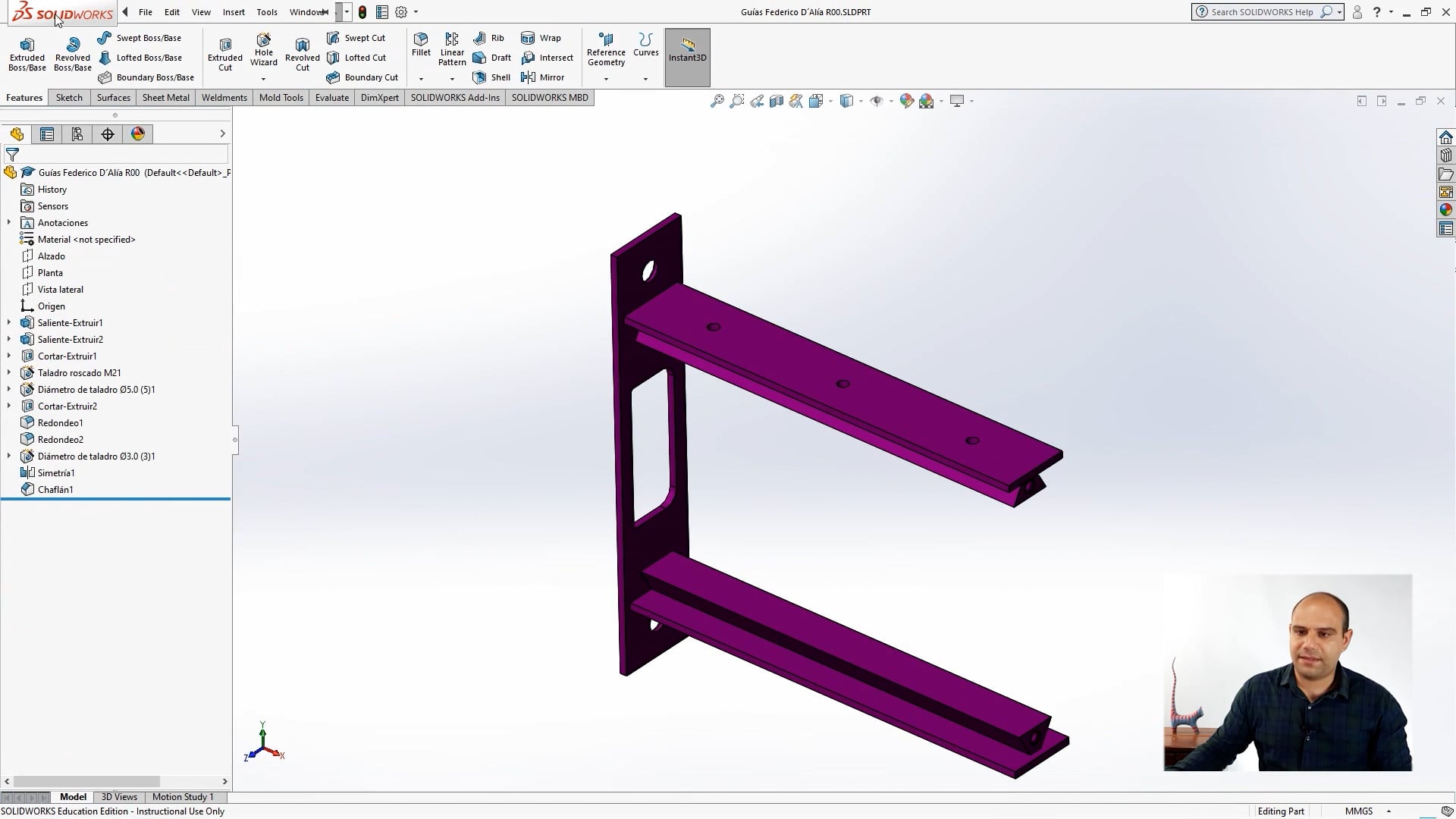 Diseño y Modelado Mecánico 3D con Solidworks – Clase N° 49