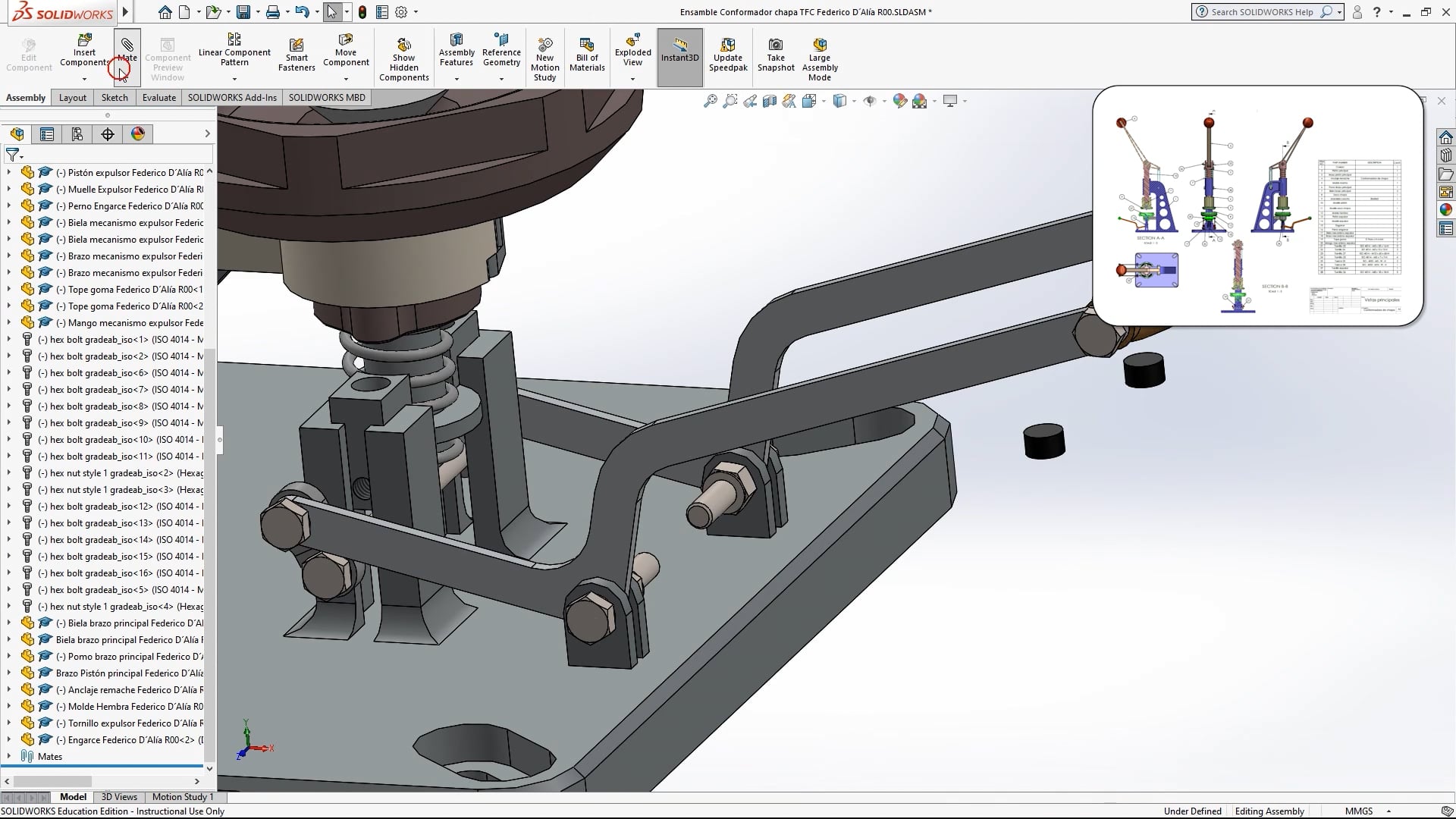 Diseño y Modelado Mecánico 3D con Solidworks – Clase N° 87