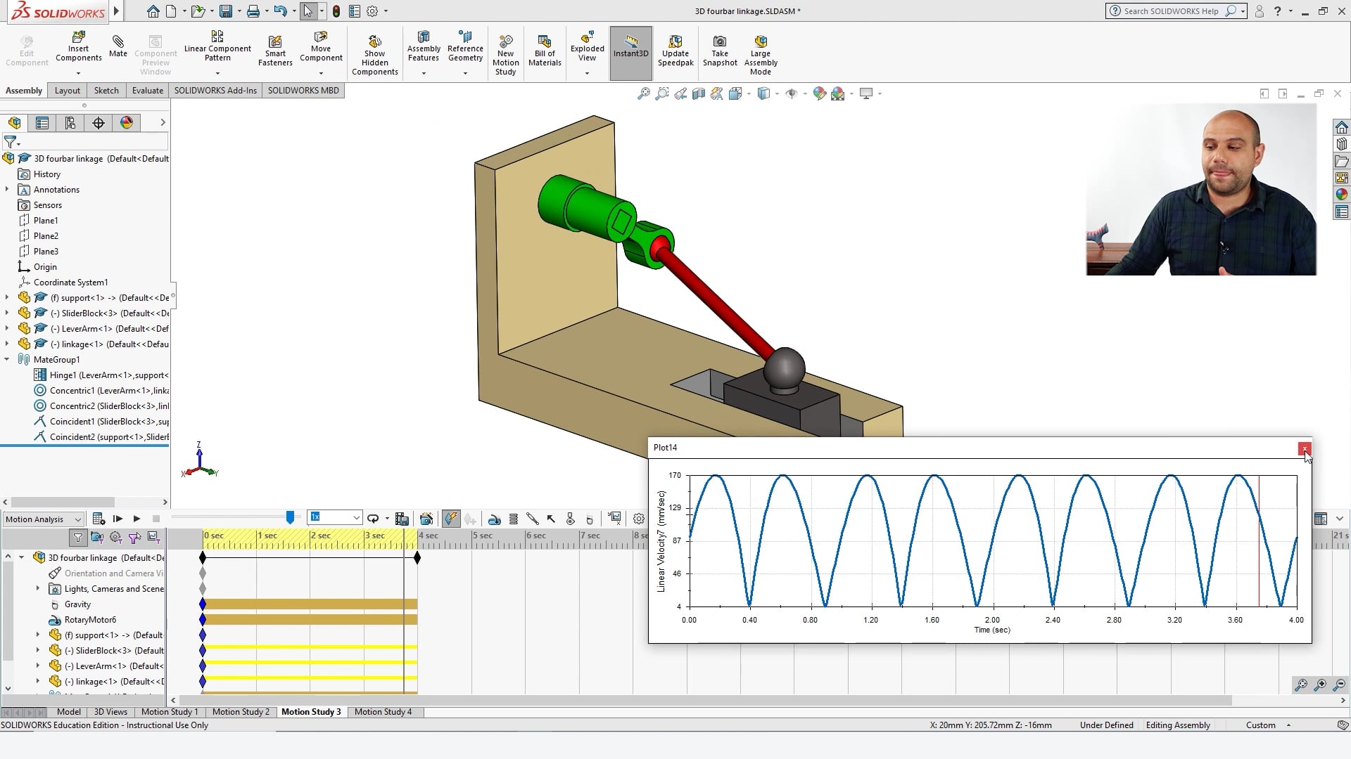 Análisis de Movimiento con Solidworks® – Clase N° 13