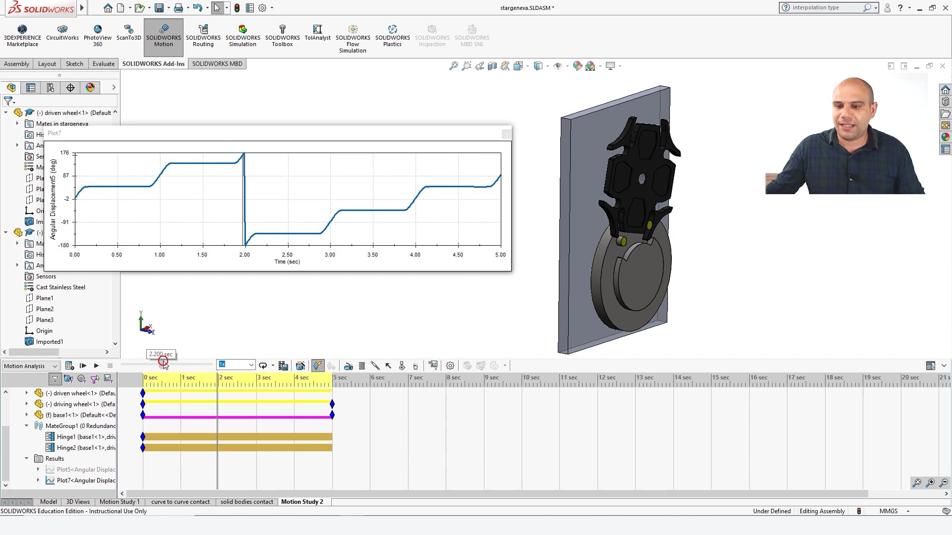 Análisis de Movimiento con Solidworks® – Clase N° 18