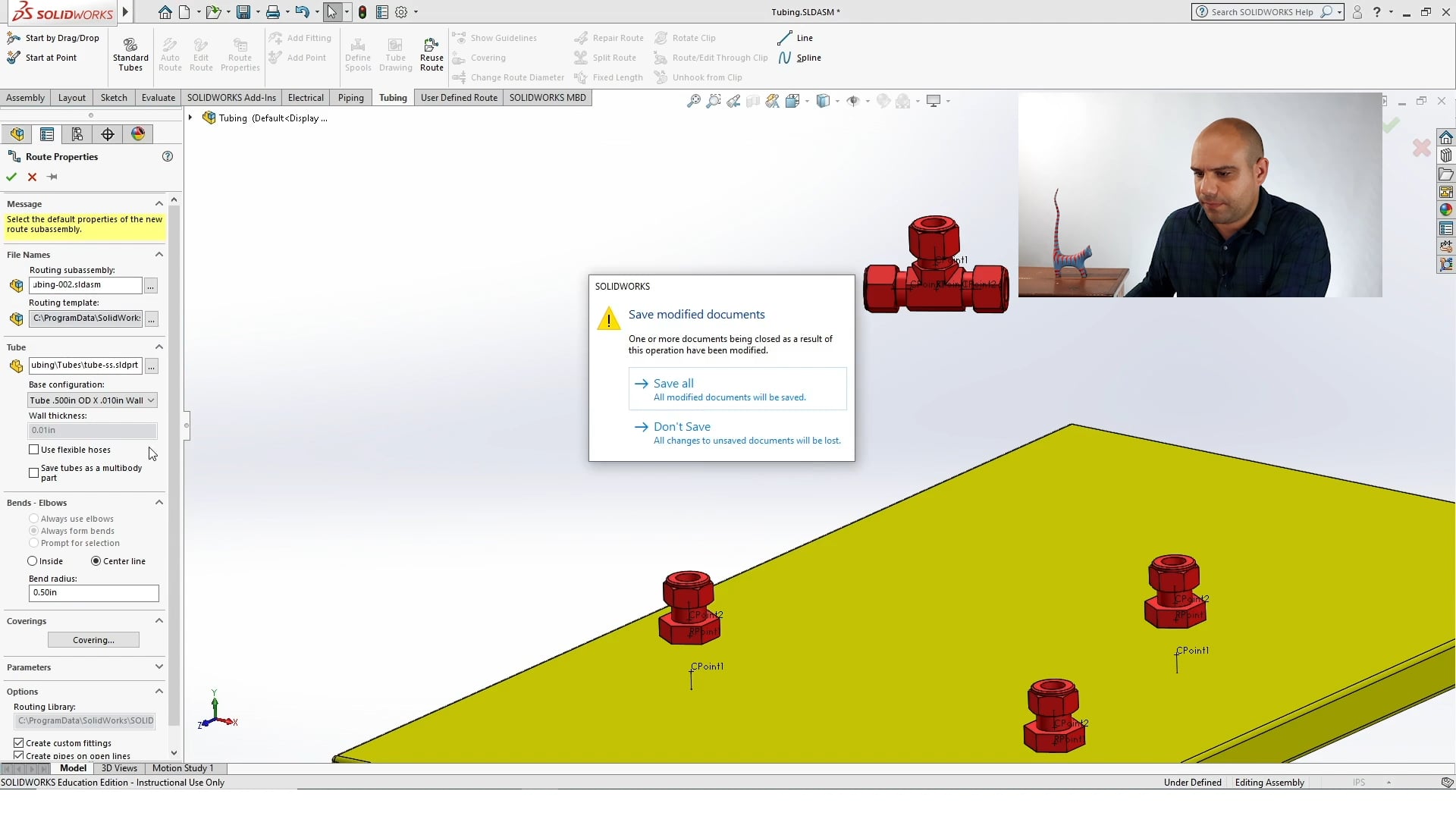 Piping and tubing con Solidworks – Clase N° 9